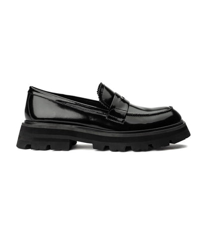 Axell Black Hi Shine Casual Shoes | Tony Bianco