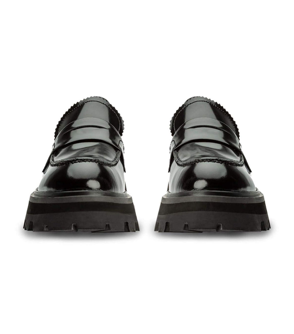 Axell Black Hi Shine Casual Shoes | Tony Bianco