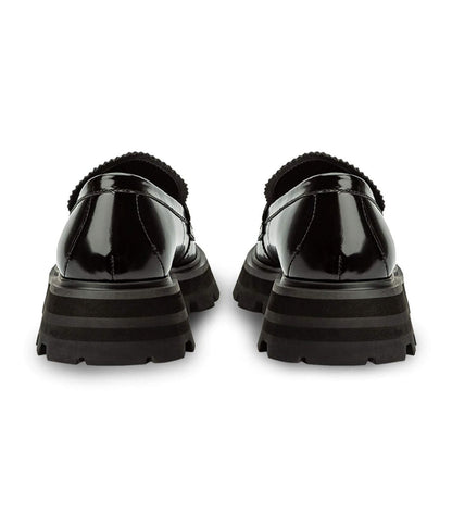 Axell Black Hi Shine Casual Shoes | Tony Bianco