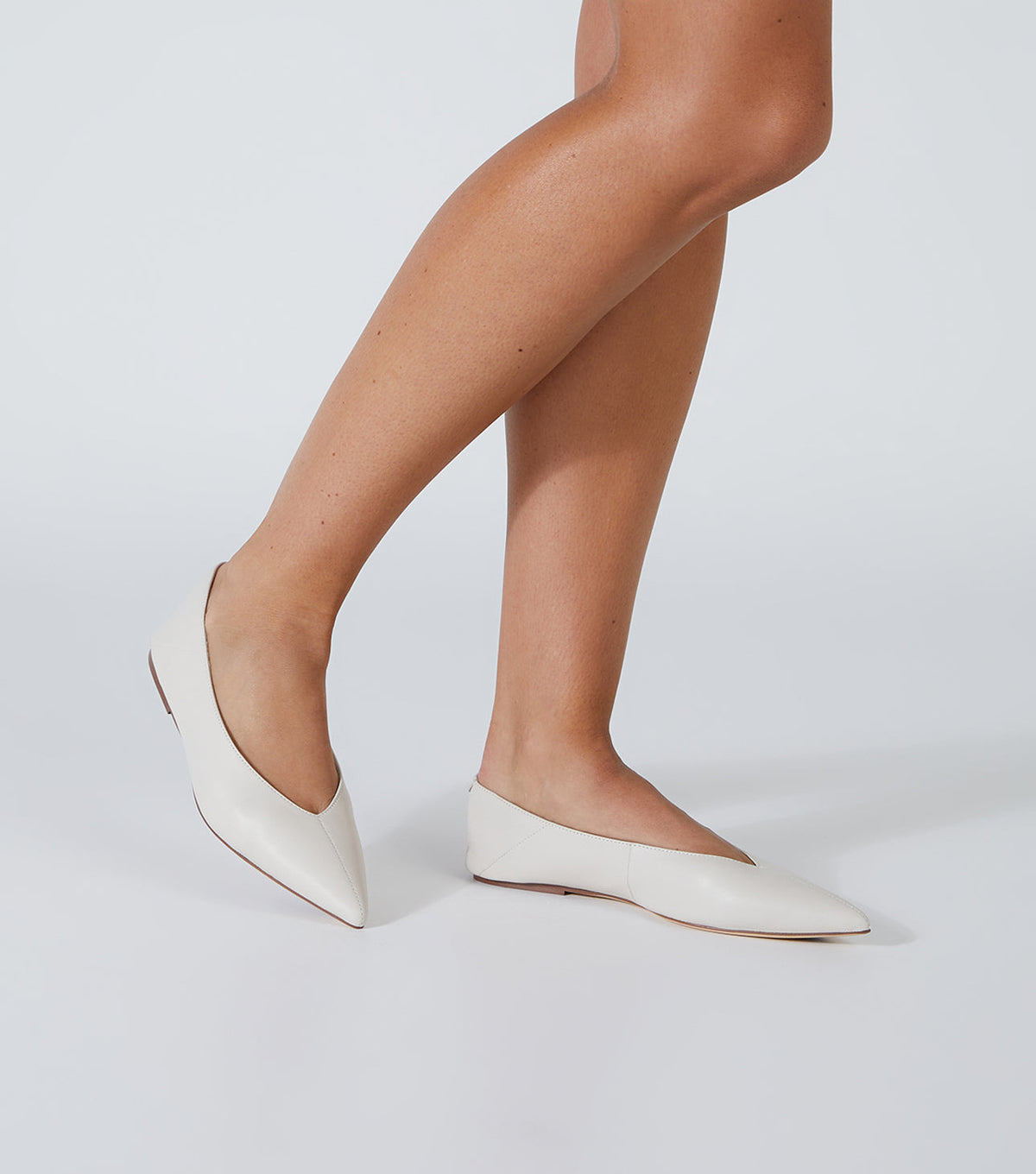 Joop Dove Nappa Flats | Tony Bianco