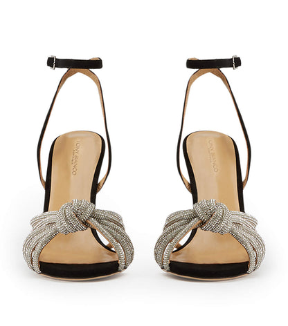 Kyla Black Suede Heels | Tony Bianco