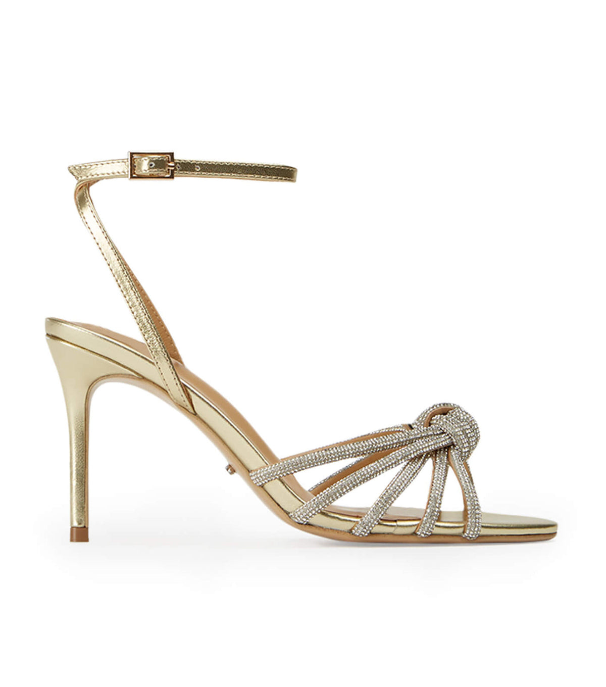 Helena Gold Nappa Metallic Heels | Tony Bianco