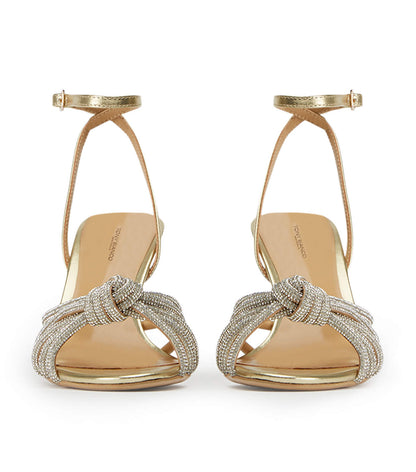 Helena Gold Nappa Metallic Heels | Tony Bianco