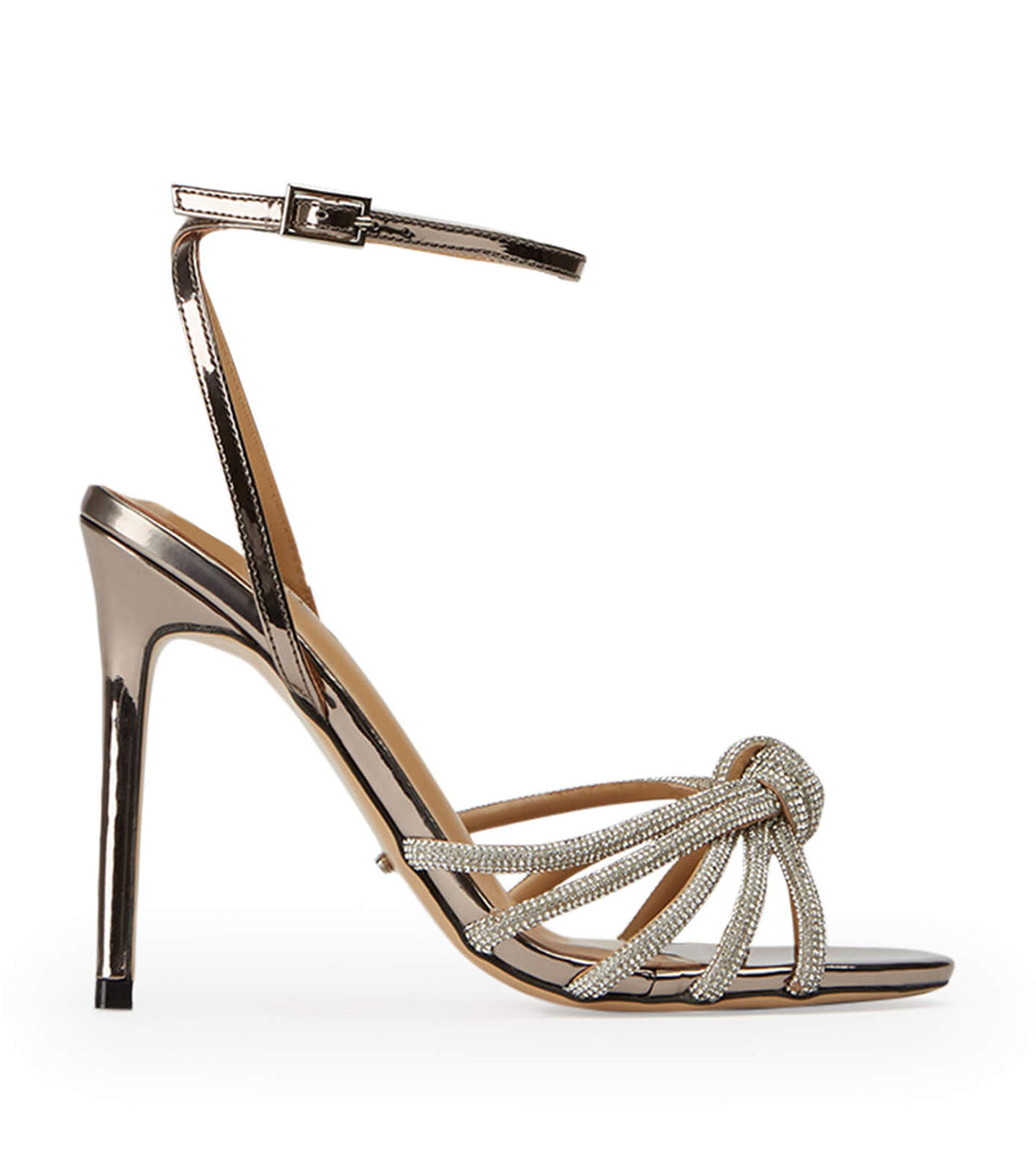 Kyla Gunmetal Shine Heels | Tony Bianco