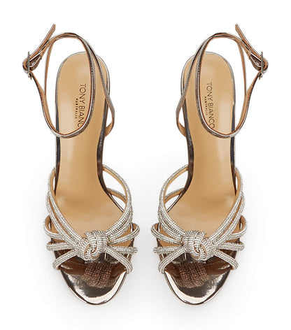 Kyla Gunmetal Shine Heels | Tony Bianco