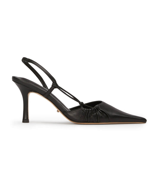 Sakai Black Nappa Heels | Tony Bianco