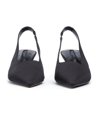 Jacki Black Satin | Tony Bianco