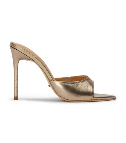 Malibu Amber Nappa Metallic Heels | Tony Bianco