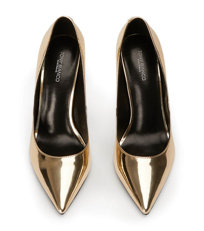 Anja Gold Shine Heels | Tony Bianco