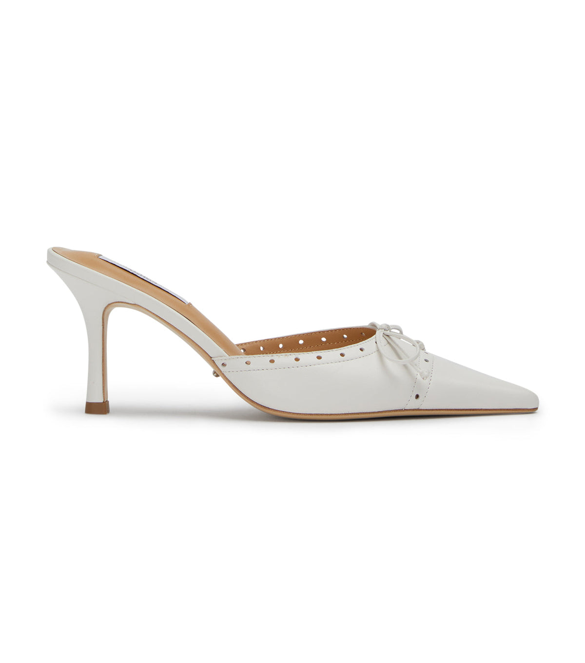 Scooter White Nappa Heels | Tony Bianco