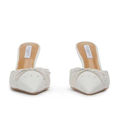 Scooter White Nappa Heels | Tony Bianco