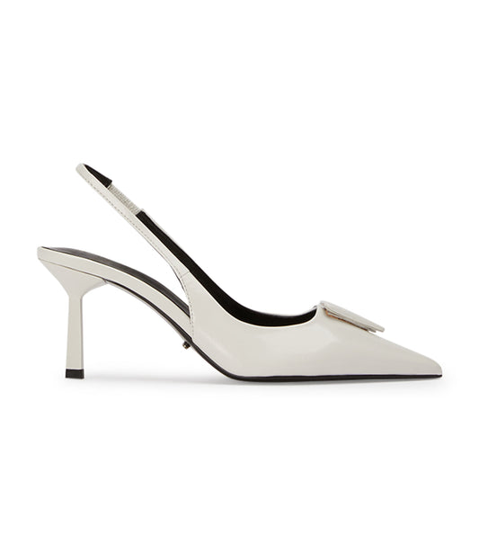 Bertie White Hi Shine Heels | Tony Bianco