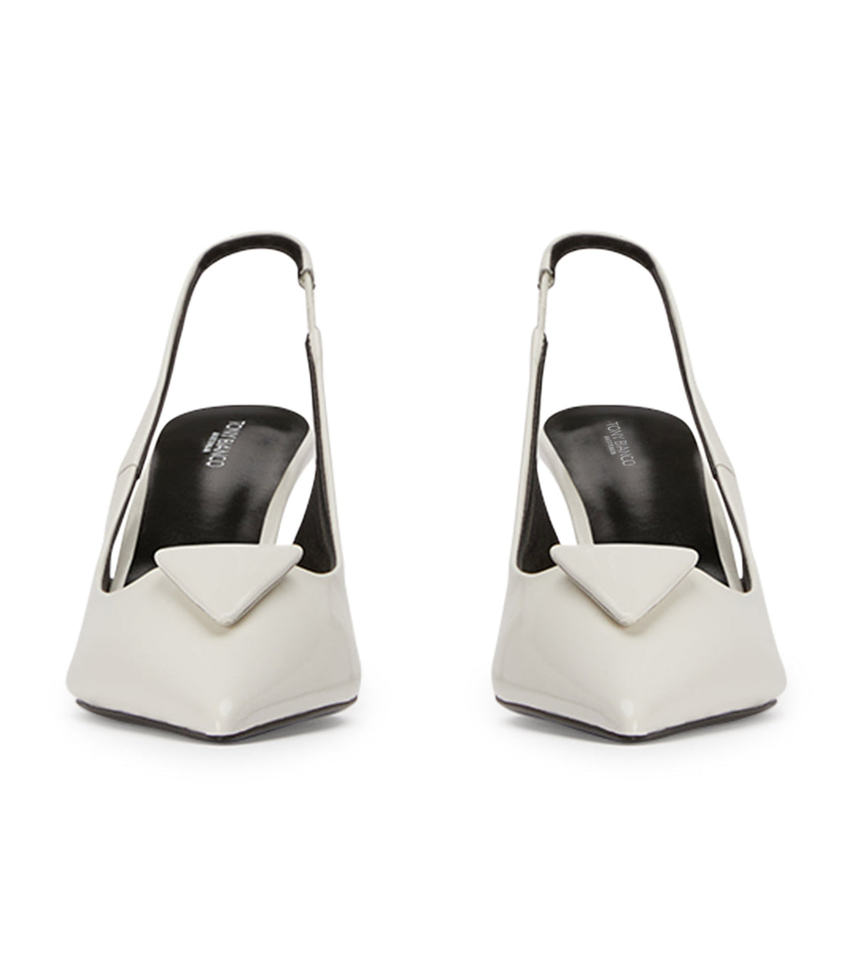 Bertie White Hi Shine Heels | Tony Bianco