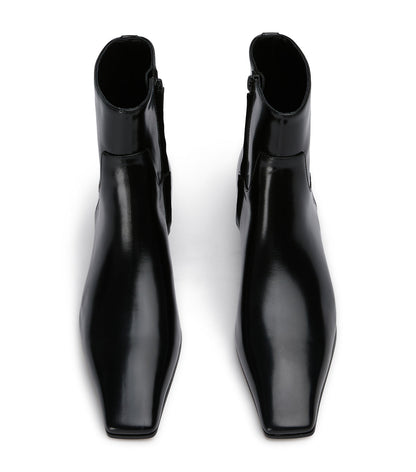 Rupert Black Hi Shine Ankle Boots | Tony Bianco