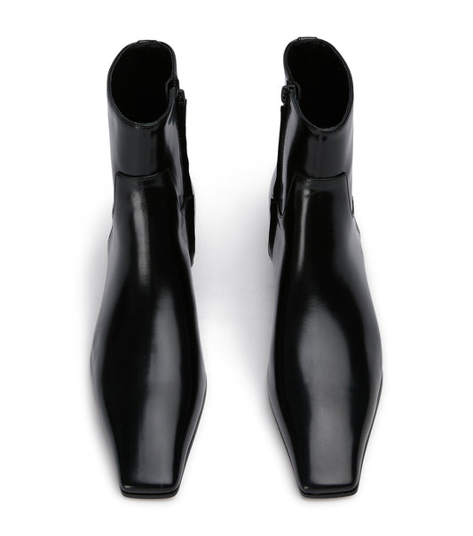 Rupert Black Hi Shine Ankle Boots | Tony Bianco