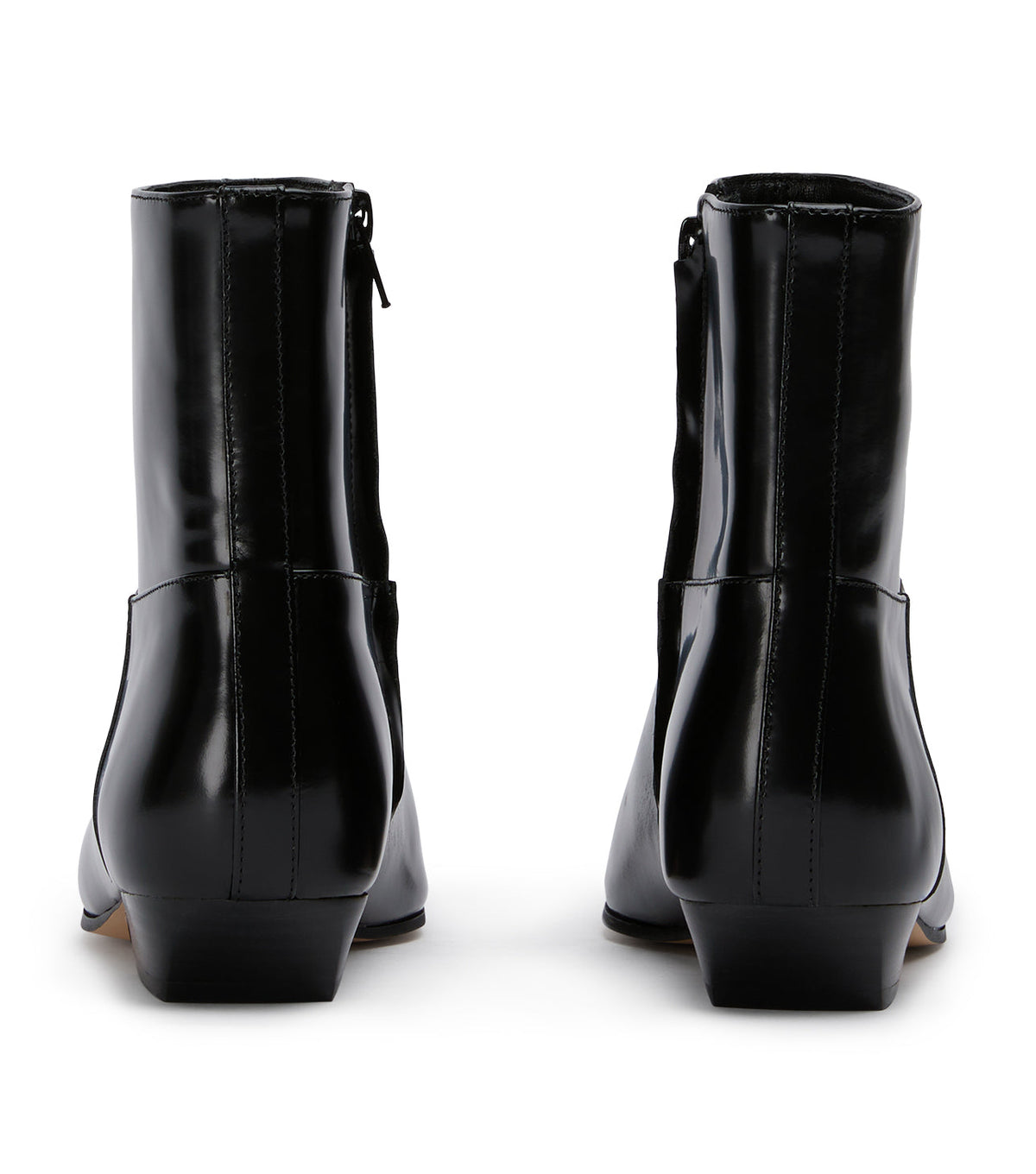 Rupert Black Hi Shine Ankle Boots | Tony Bianco