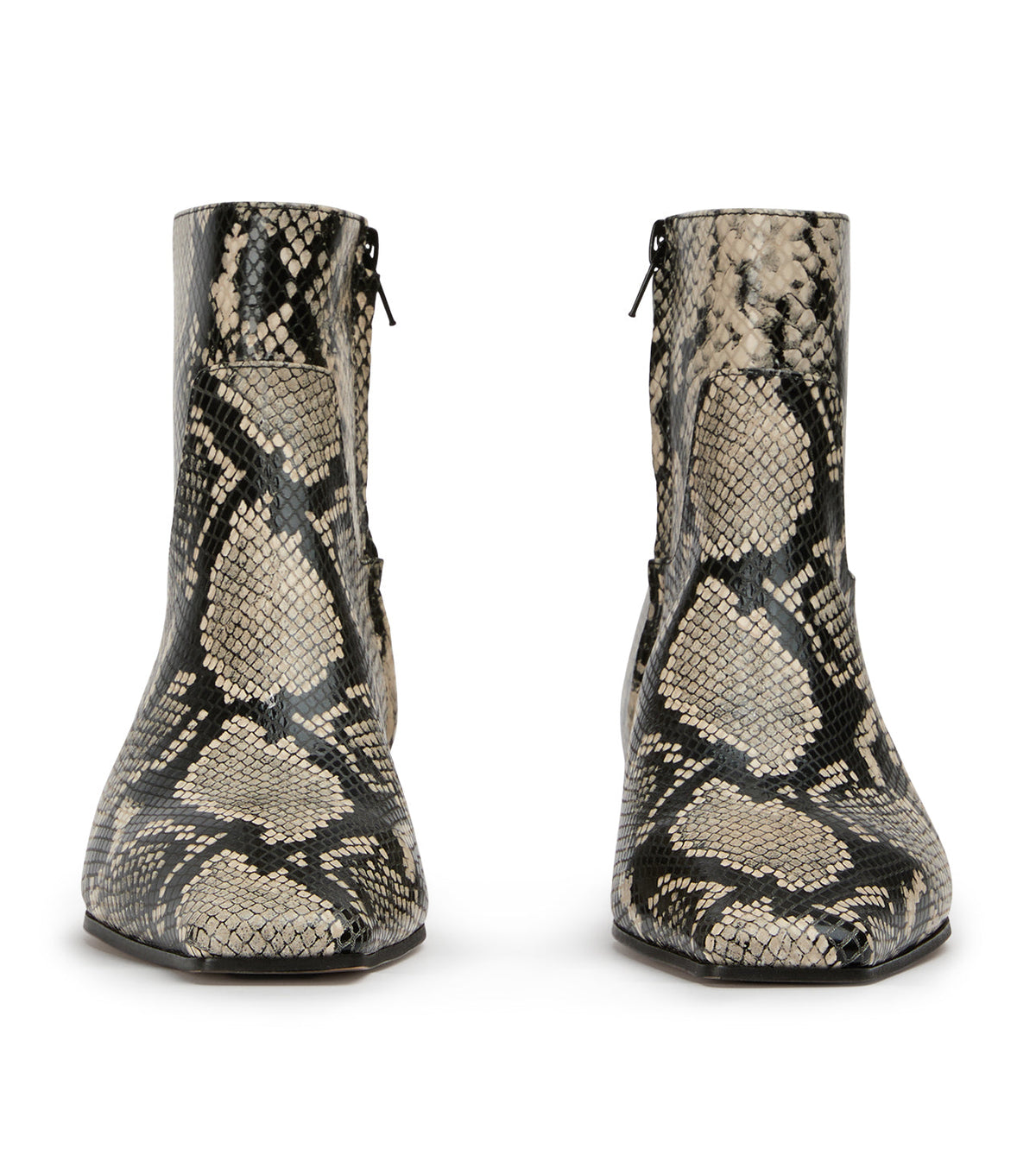 Rupert Ecru Snake Ankle Boots | Tony Bianco