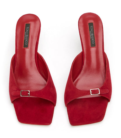 Rada Scarlet Suede | Tony Bianco